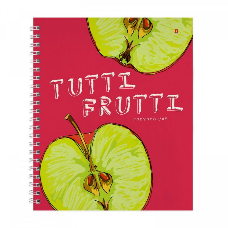Тетрадь 48 лист кл. А5 на гребне "FRESH&FRUITY" 5 ВИДОВ