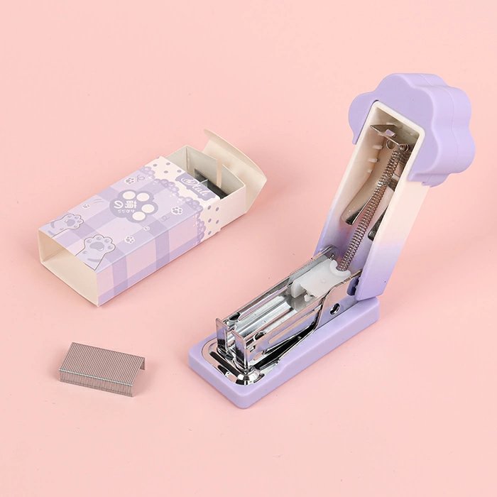 Степлер № 24/6 фиолетовый (в комплекте скобы 400шт)