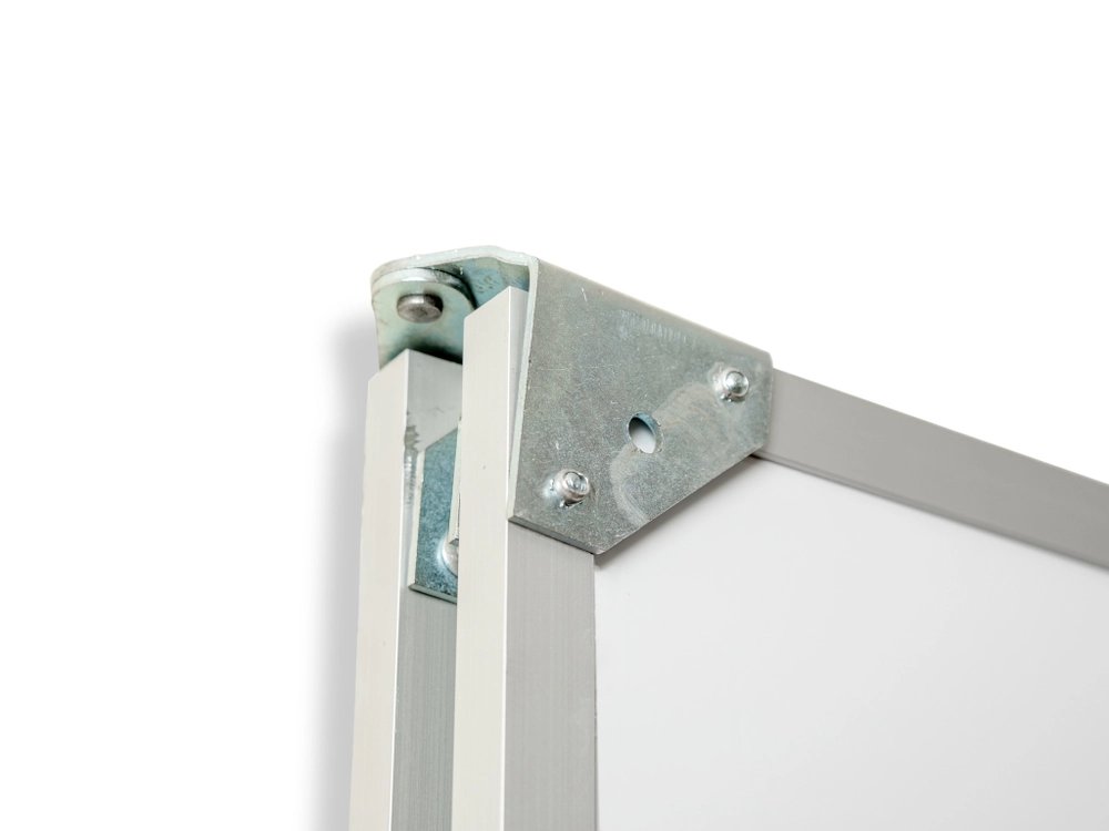 Доска 3-х элементная маркерная 1000*1500/3000 мм, 2-створчатая магнитная белая МелМар