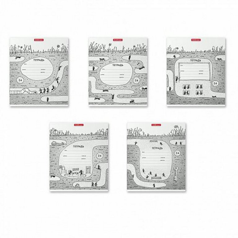 Тетрадь 24 лист кл. А5 "Муравьишки" 5 видов