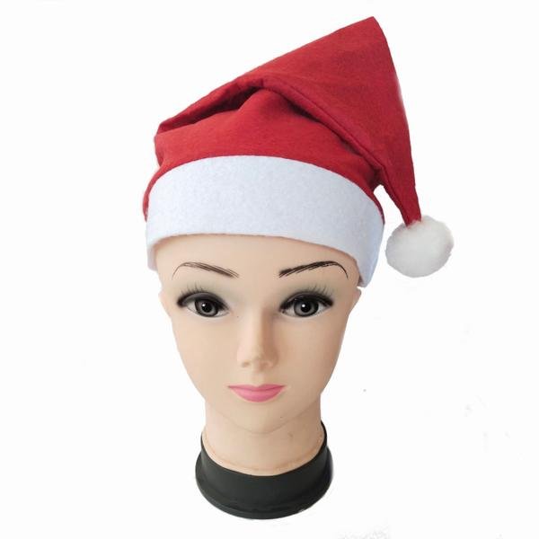 Колпак новогодний красный 28*38см.