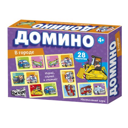 Игра настольная Домино "В городе" Русский стиль