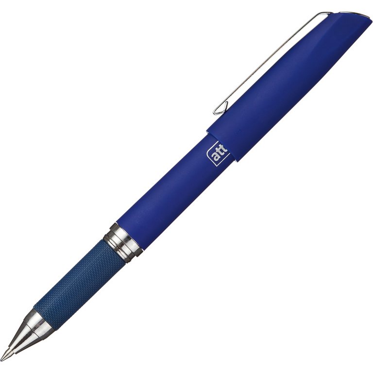 Ручка гелевая Attache резин. упор 1,0 мм синяя (стерж.124мм, линия 0,5мм)