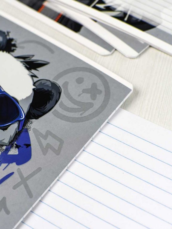 Тетрадь 12 лист лин. А5+ "Крутые зверята" ассорти