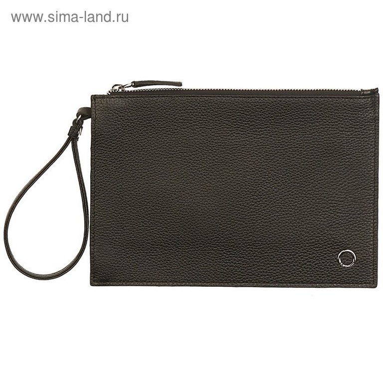 Сумка женская-конверт  D.Morelli , нат. кожа, черная