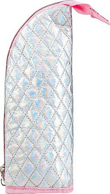 Пенал  для девочки  настольный вертикальный "Стеганый перламутр"