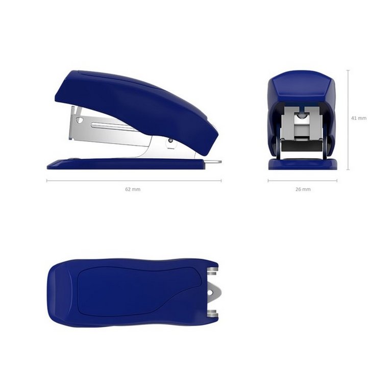 Степлер 24/6 мини до 20л ErichKrause Elegance ассорти с антистеплером (глубина 25мм)