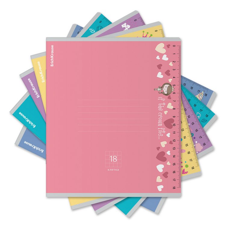 Тетрадь 18 лист кл. А5+ ErichKrause "Ruler Magic" мелов. обл.