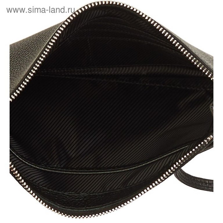 Сумка женская-конверт  D.Morelli , нат. кожа, черная