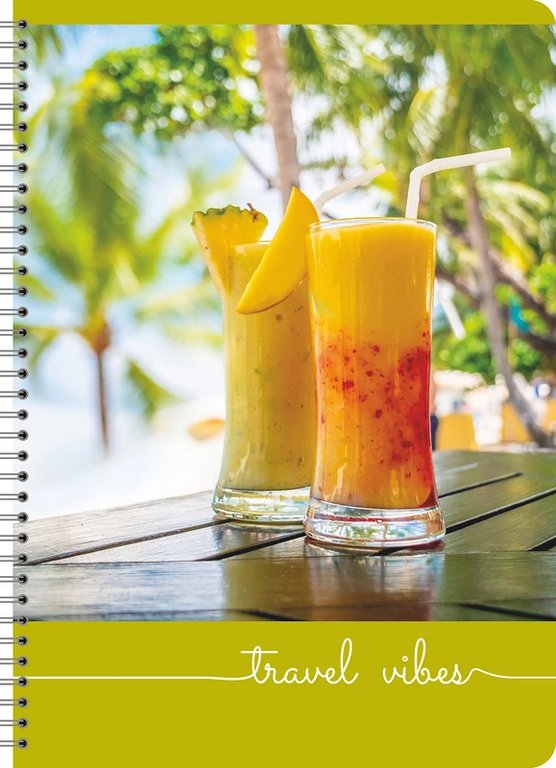 Тетрадь 80 лист кл. А4 на гребне "Travel Vibes №2" Lamark