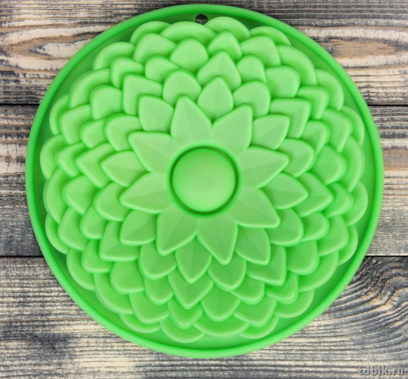 Форма для выпечки "Хризантема" 22 см, силикон, цвета МИКС