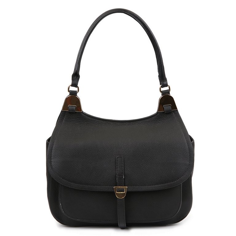 Сумка женская FABRETTI 29*23*10см, нат. кожа, черный