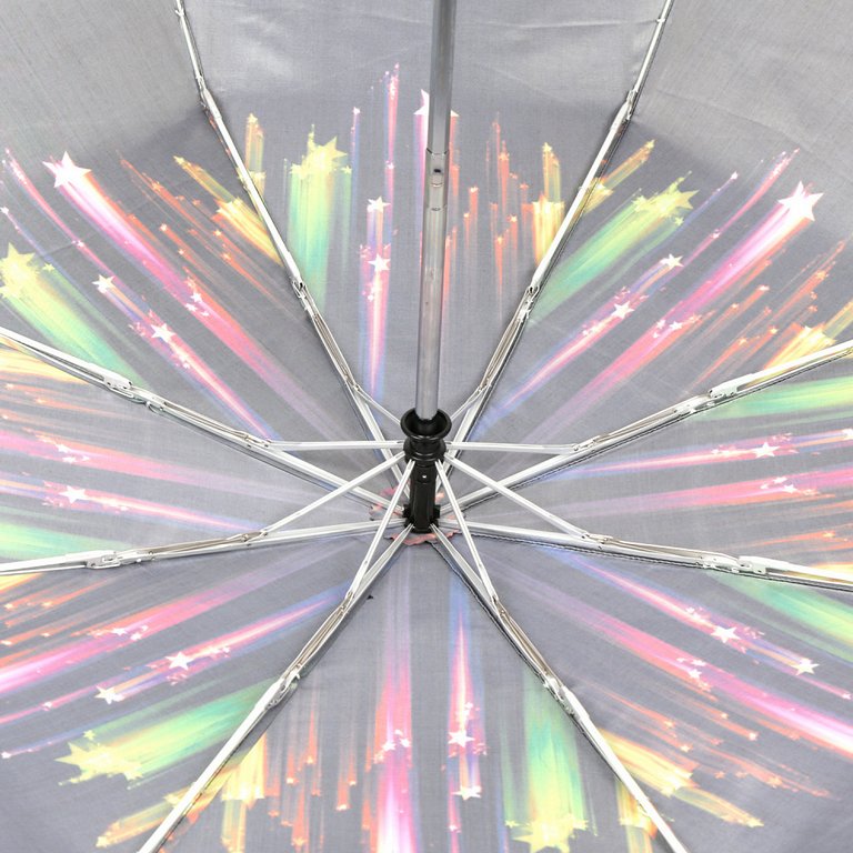 Зонт женский автомат Fabretti, облегченный, 3 сложения, сатин, розовый