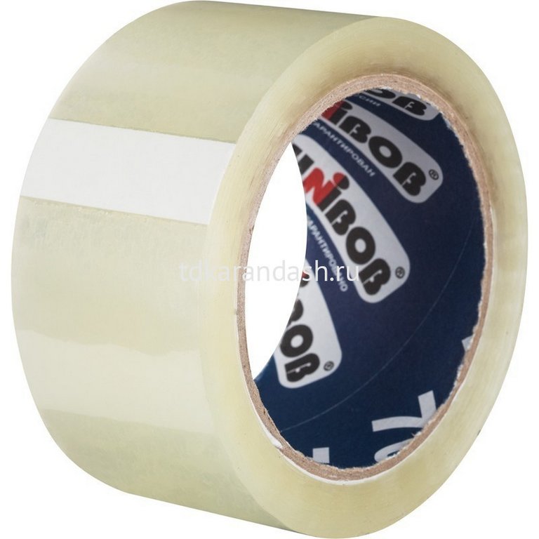 Скотч прозрачный 50 мм *66 м, 50 мкм Unibob