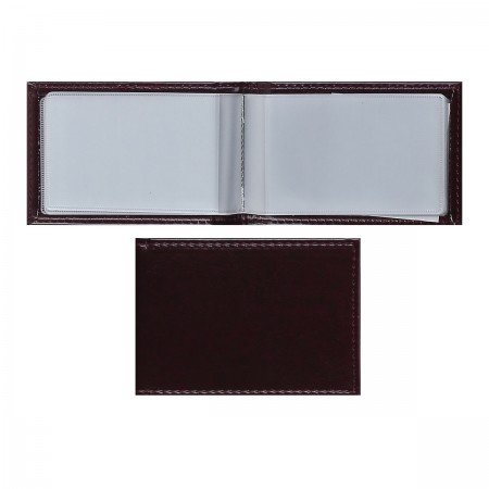 Визитница deVENTE "Bravo" 10*7см на 20 визиток, иск. кожа, цвет бордовый