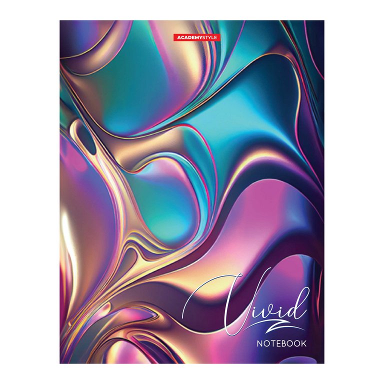 Записная книжка 145*216 мм, 64л. интег. обл. соф-тфч ламин. "Градиент" клетка, офсет