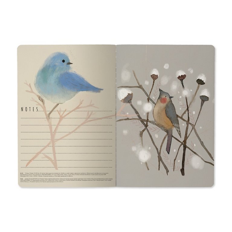 Тетрадь 40 лист лин. А5 на сшивке МИКС 8 ДИЗАЙНОВ BrunoVisconti