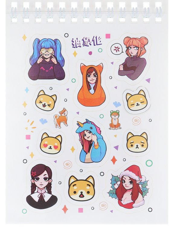 Набор наклеек 150 шт "Мое Аниме" 16л., А6, MILAND