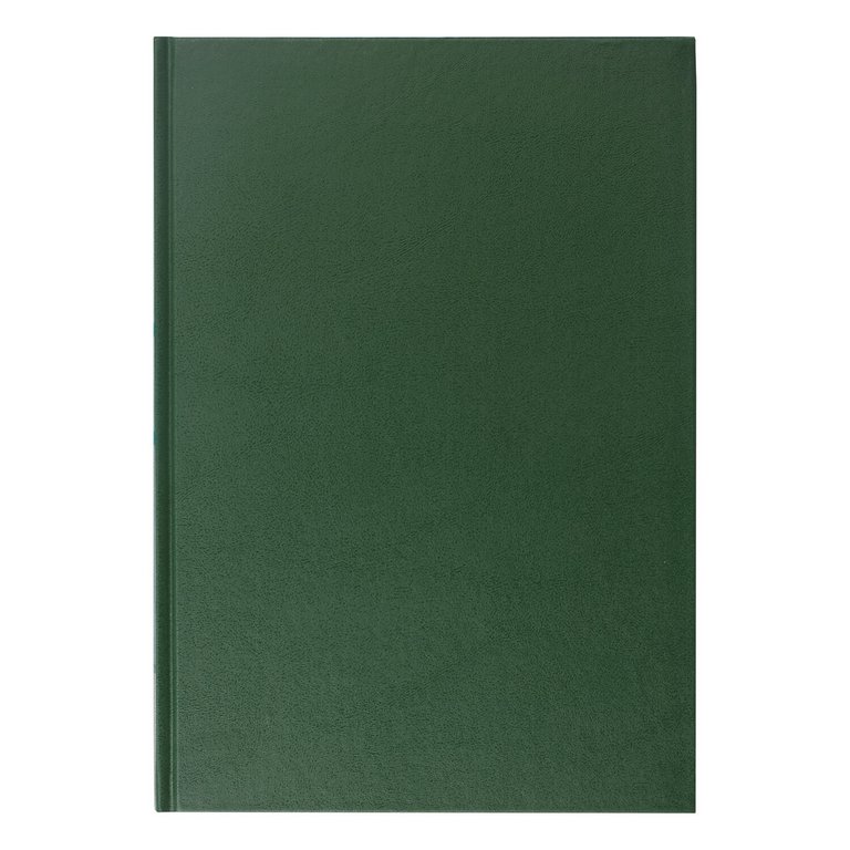 Книга учета  96 лист кл. А4, твердая обложка, картон, бумвинил, зеленая