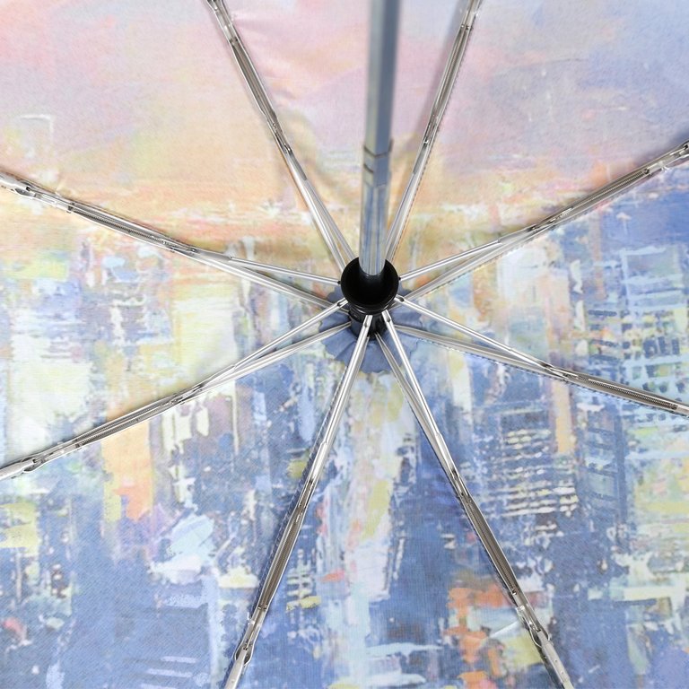 Зонт женский суперавтомат Fabretti, облегченный, 3 сложения, сатин