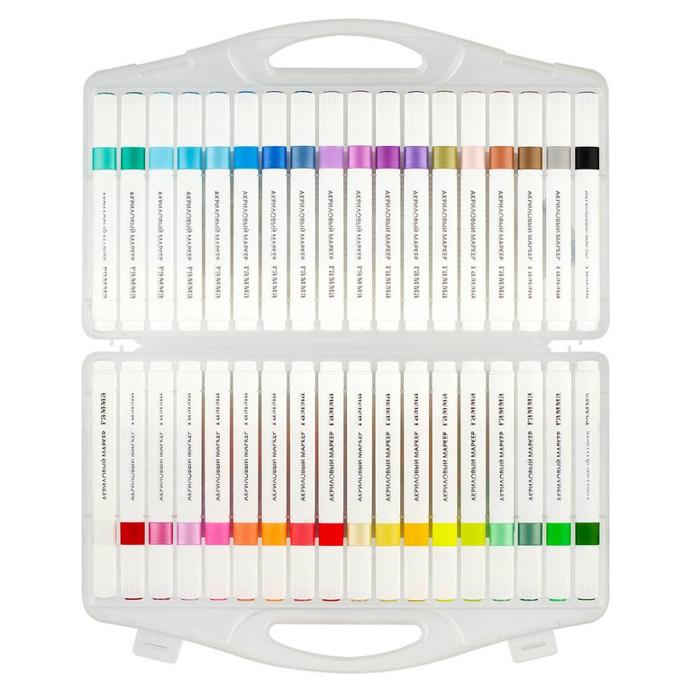 Набор маркеров акриловых 36 цв. Гамма "Классические" трёхгранные