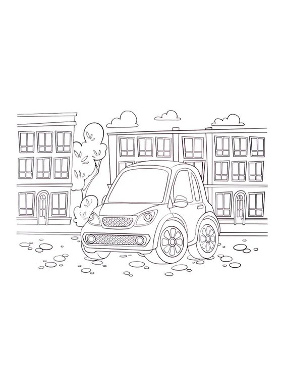 Раскраска с наклейками А3 "Транспорт" ПРОФ-пресс