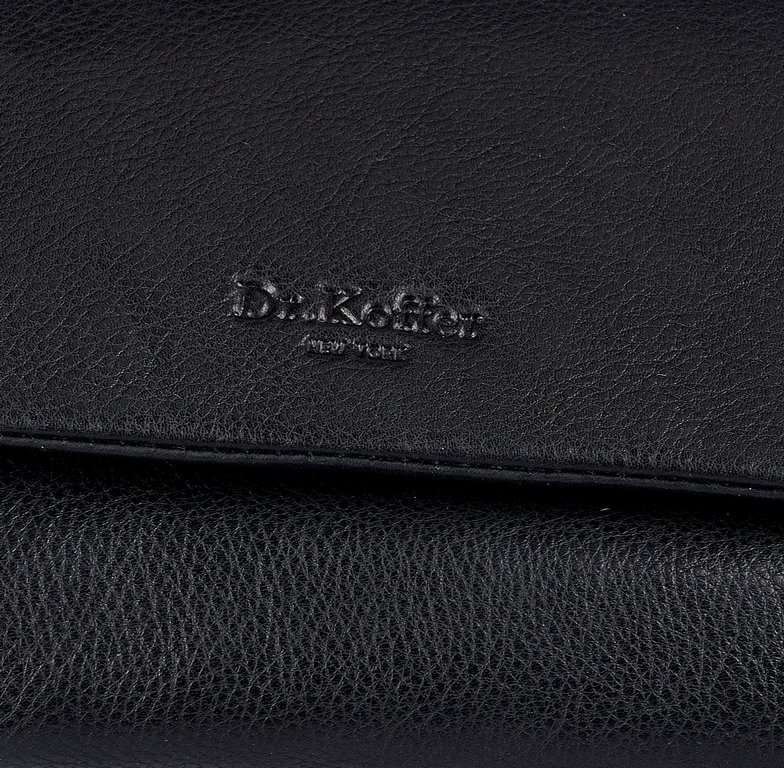 Портмоне Dr.Koffer 15*10,5 см нат. кожа, черный