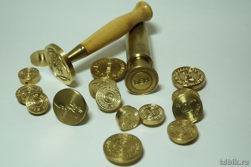 Пломбир для опечатывания, диаметр 25 мм, латунь