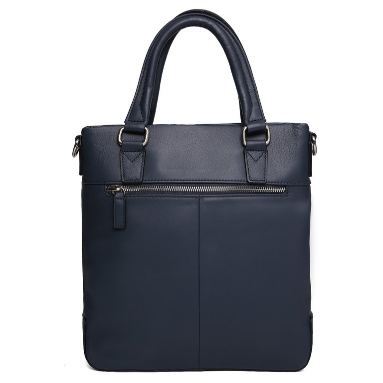 Сумка мужская FABRETTI 26х31х7 см, нат. кожа, синий