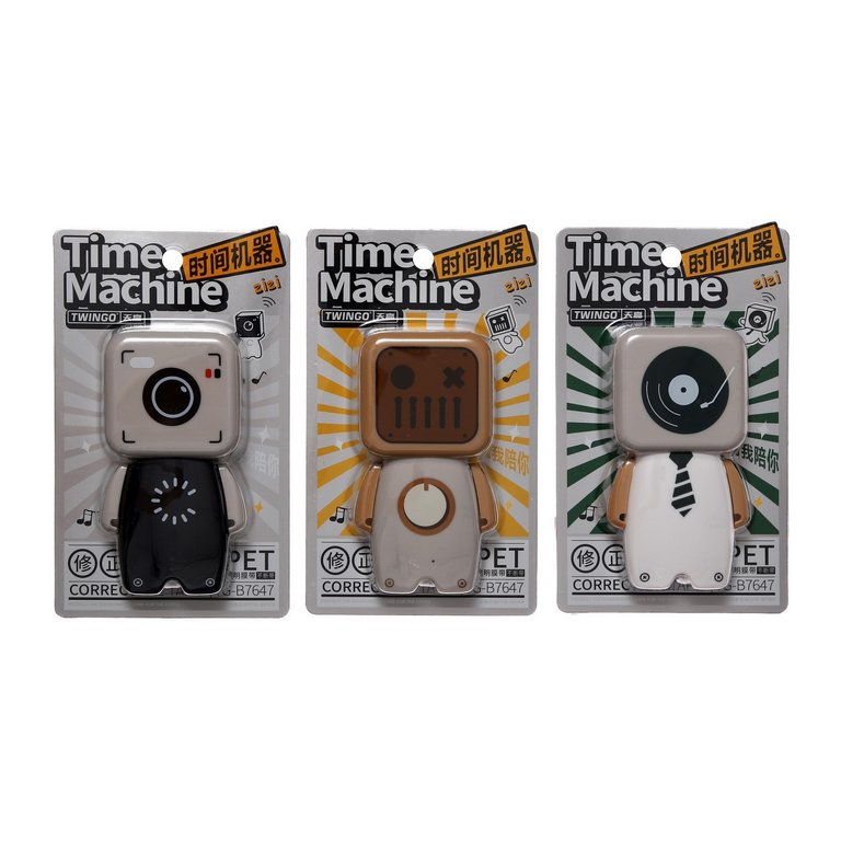 Корректирующая лента в диспен. 5 мм х 8 м "Робот" ассорти