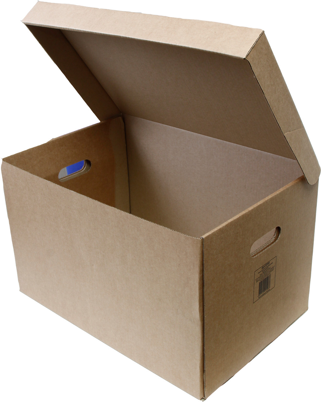 Коробка архивная 480*325*295 мм, микрогофрокартон, с откидной крышкой, цв. бурый