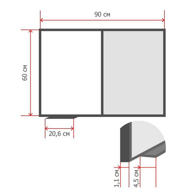 Доска комбинированная 600*900 мм пробковая/магнитно-маркерная, алюм. рамка Attache