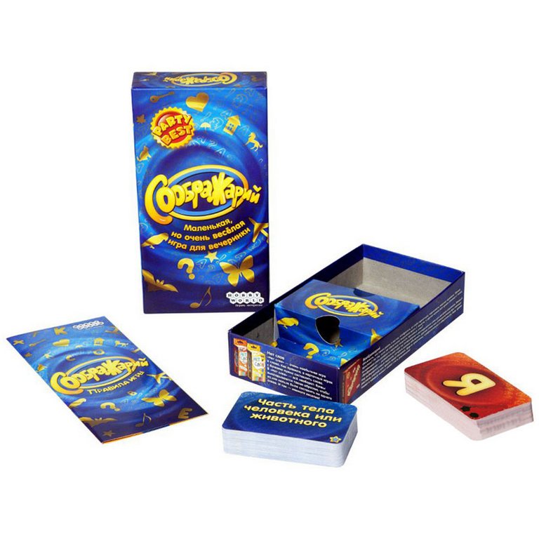 Игра настольная  .7+ с карточками "Соображарий" (2-10 игроков, 10+ мин) HOBBY WORLD