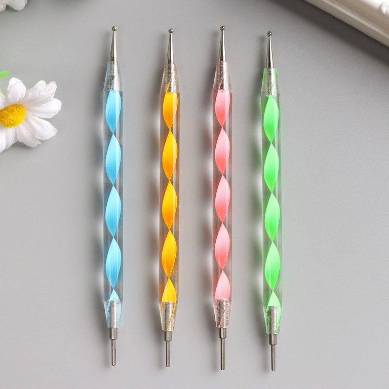 Квиллинг инструмент "Слот" двухсторонний с акриловой ручкой 14 см