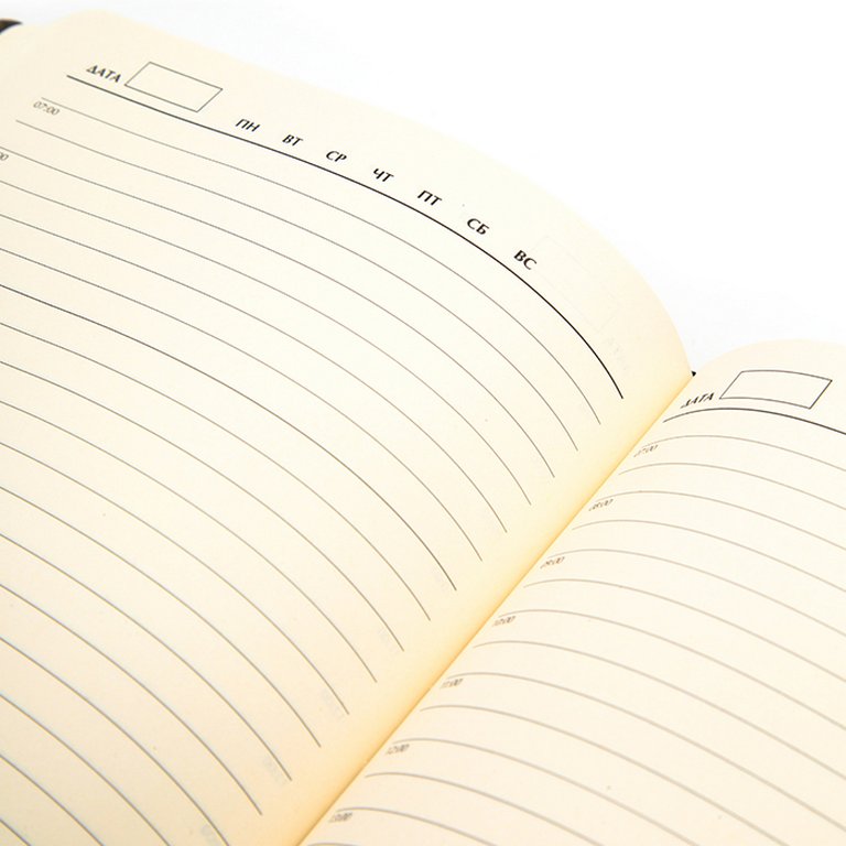 Ежедневник без дат 162*223 мм Макей из нат.кожи "Classic" чёрный