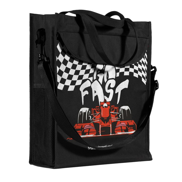 Сумка для доп.занятий BrunoVisconti "GO FAST" A4+ (31x36x11,7 см) текстильная, черная