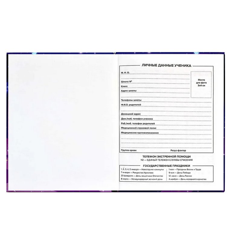 Дневник школьный твердая обложка, матовая ламинация "ЗАЙЧИКИ" 48л.