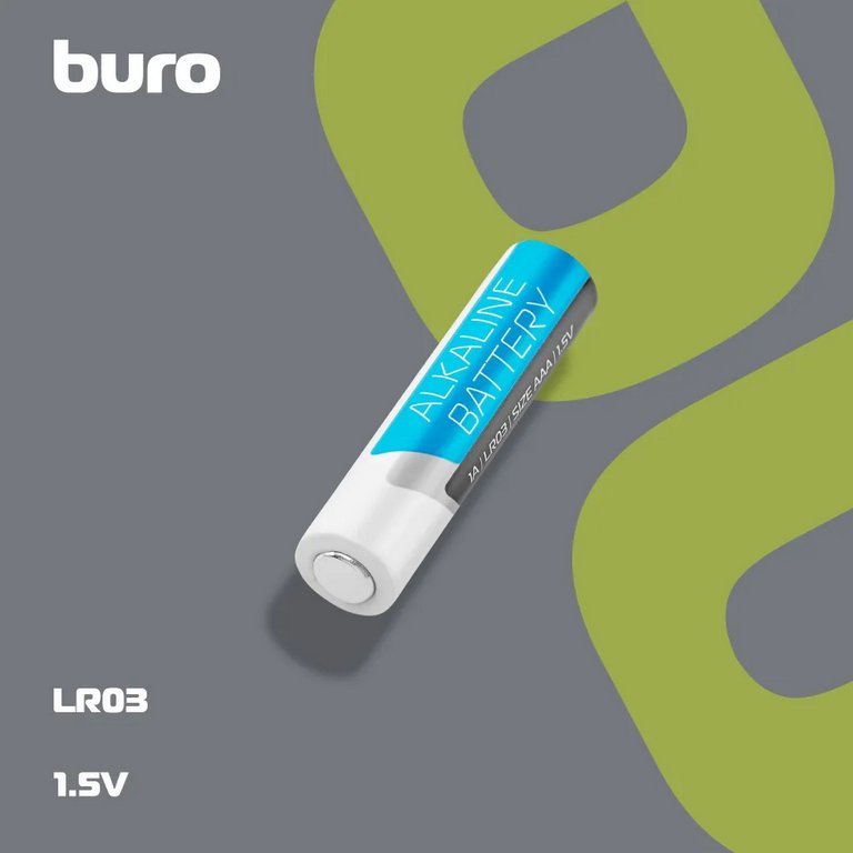 Батарейка щелочная LR-03 ААА Buro Alkaline
