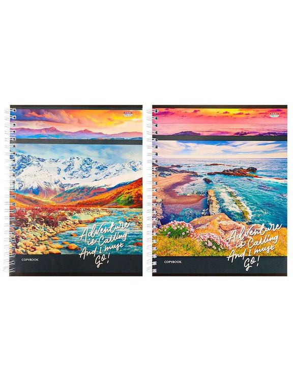 Тетрадь 96 лист кл. А5+ на гребне "ЕВРОПЕЙСКИЕ ВИДЫ"