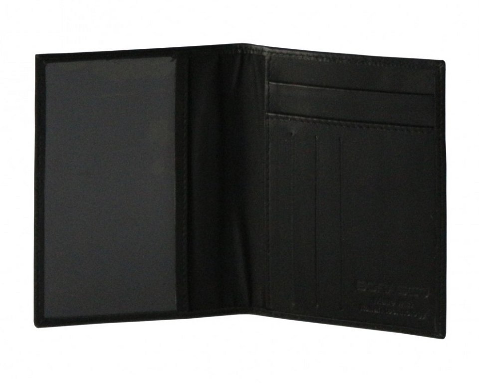 Обложка для паспорта Borasco "Hermes" нат. кожа, черная