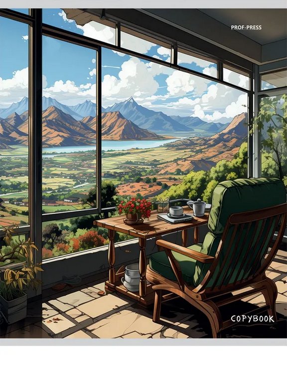 Тетрадь 48 лист лин. А5 на скрепке Prof-Press "НЕРЕАЛЬНЫЙ МИР" цвет. мелов. обл.