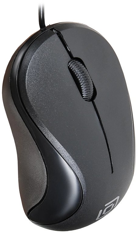 Мышь оптическая проводная OKLICK 115S 1200dpi USB цв. черный