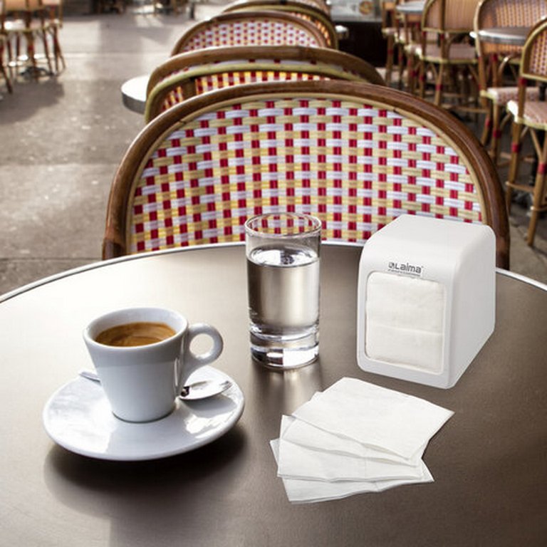 Полотенце бумажное для диспенсера в пачке ЛАЙМА (N2) PREMIUM, 1-сл., белые, 100лист(17х15,5)