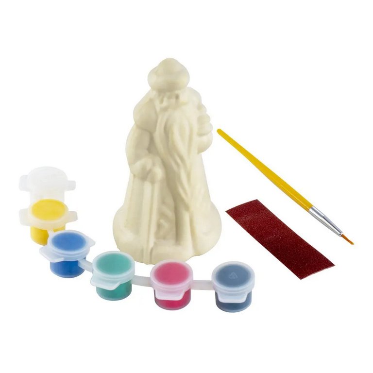 Роспись 3D Art.Игрушка-раскраска "Дедушка Мороз" (фигура, краски, кисть, наждачная бумага) 5+ Lori