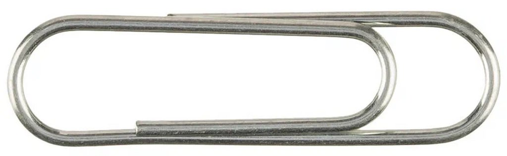 Скрепки 28 мм 100 шт/уп оцинкованные в пакете Globus