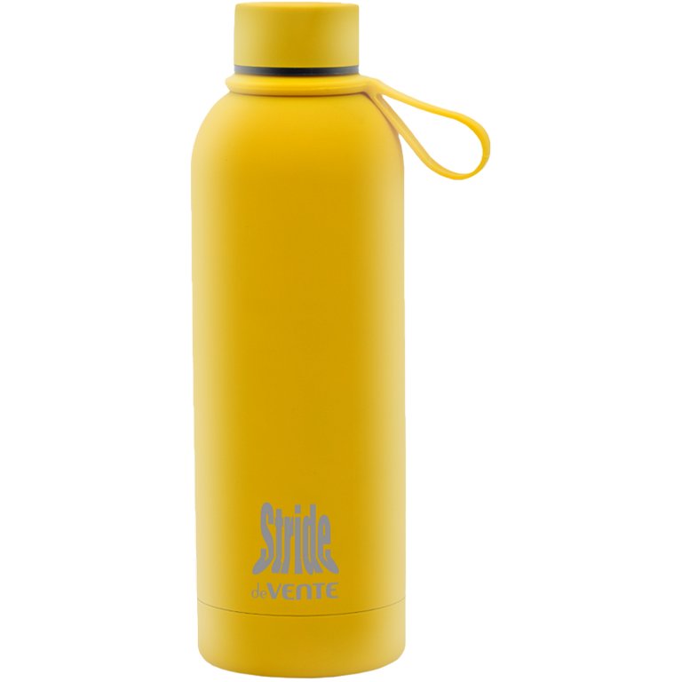 Бутылка-термос 500мл "Stride Mustard Glow" горчичная, софт-тач покрытие deVENTE