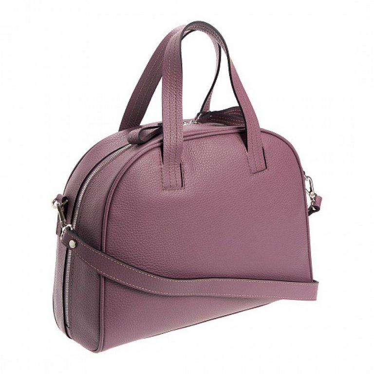 Сумка женская Dr.Koffer 31х25х11см см, нат.кожа св. фиолетовый