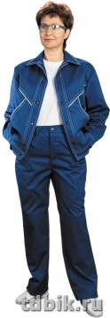 Спецодежда Костюм "Ударница" р-р 48-50/170-176, цвет васильковый