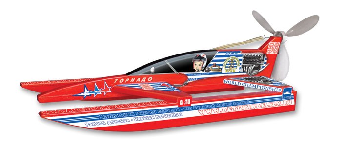 Сборная модель из пенопласта Резиномоторный аэроскутер "Торнадо" (10+) ДеТИ