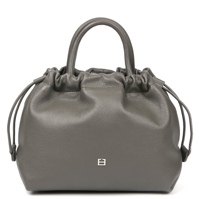 Сумка женская FABRETTI 24х21х12 см, нат. кожа, серый